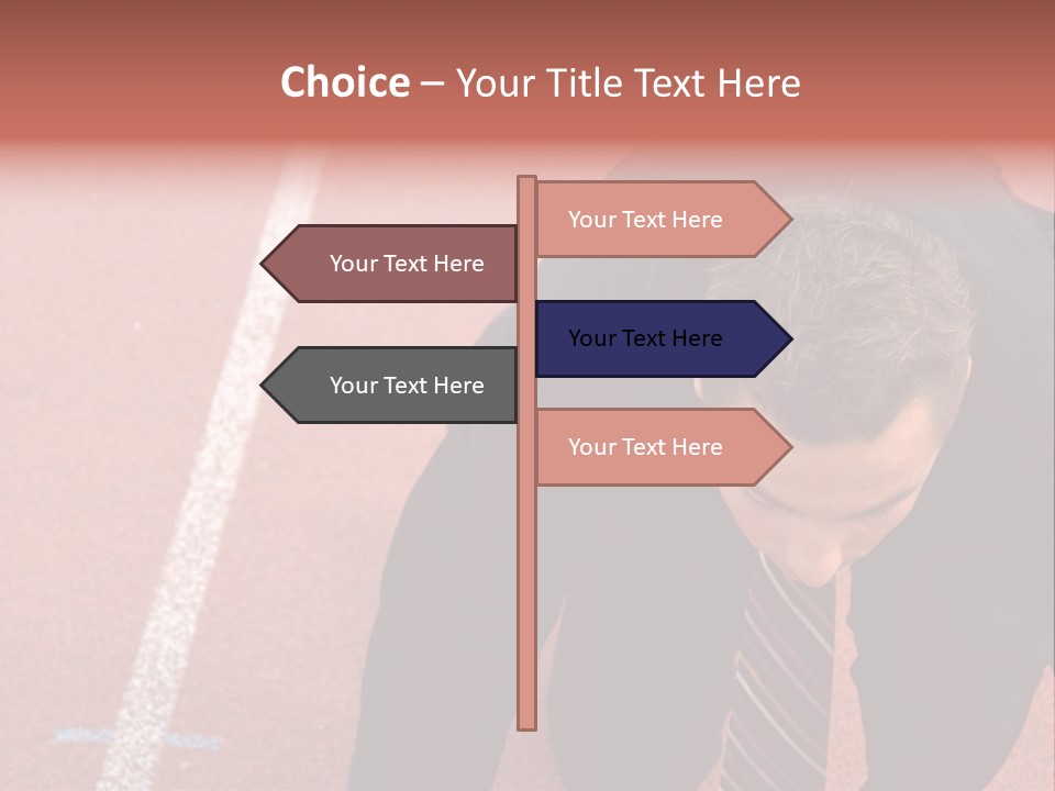 Course Sport Agressif PowerPoint Template