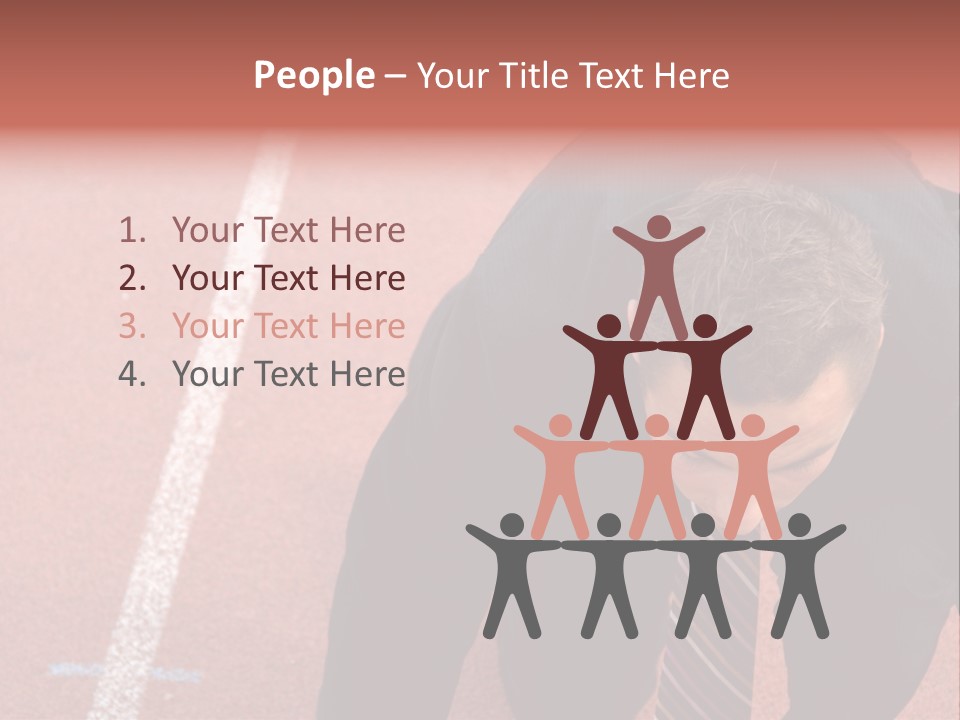 Course Sport Agressif PowerPoint Template