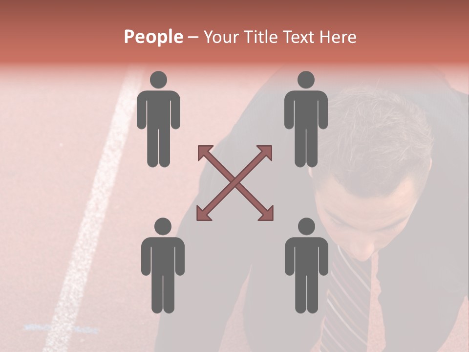 Course Sport Agressif PowerPoint Template