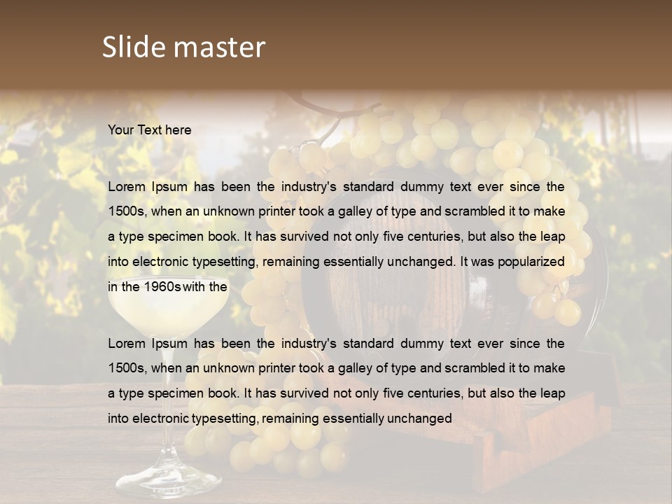 Alcolica Vino Odore PowerPoint Template