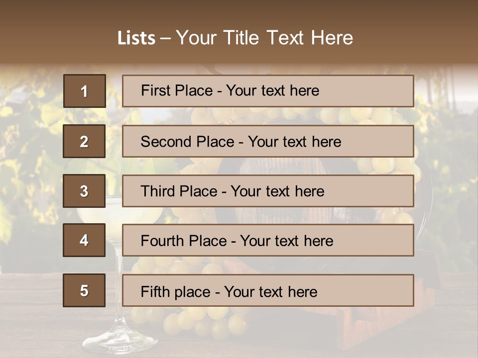 Alcolica Vino Odore PowerPoint Template