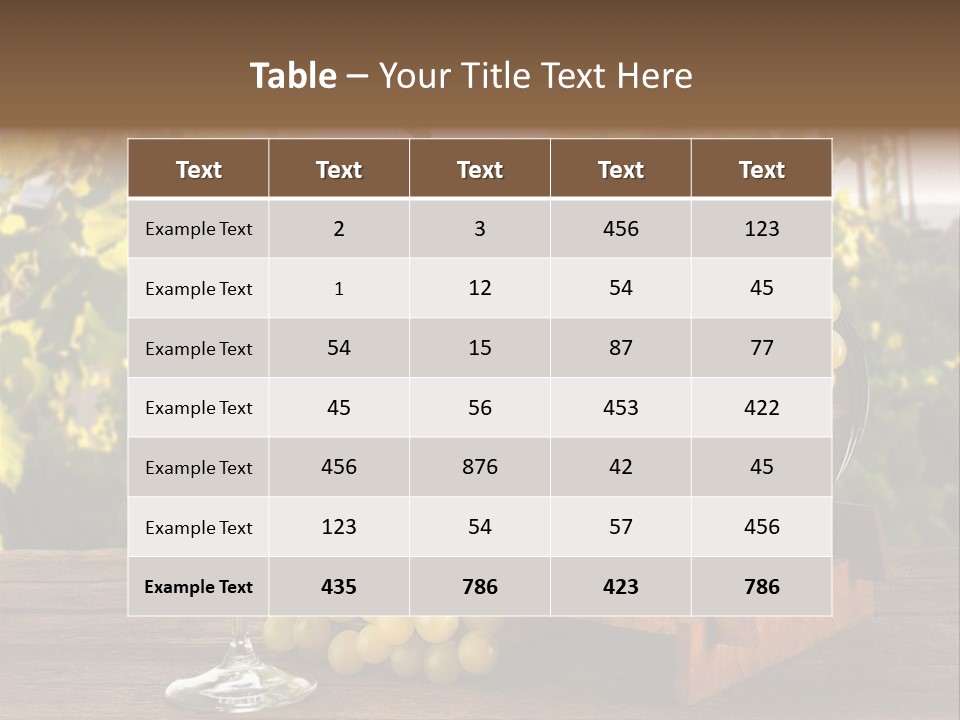 Alcolica Vino Odore PowerPoint Template