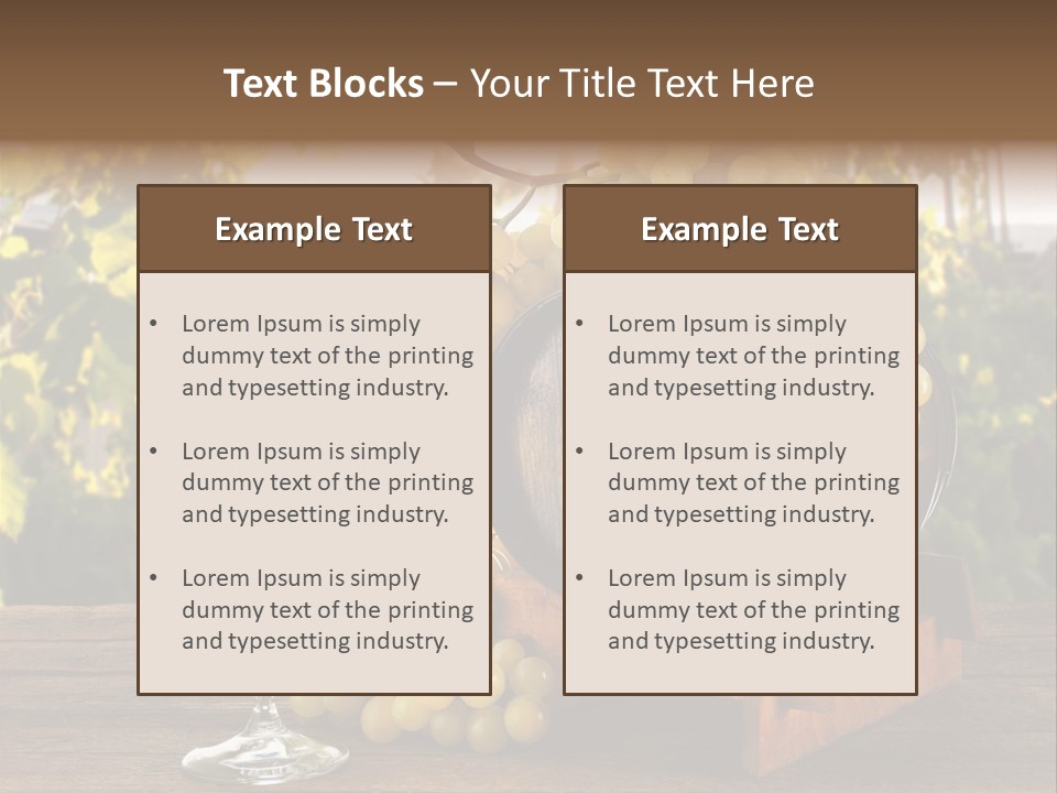 Alcolica Vino Odore PowerPoint Template