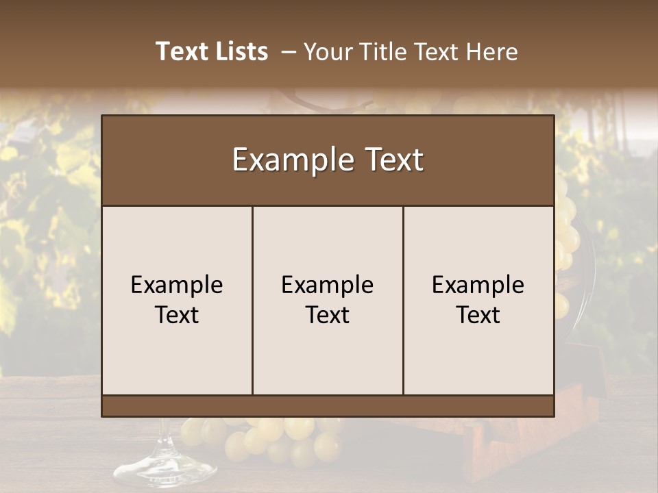 Alcolica Vino Odore PowerPoint Template