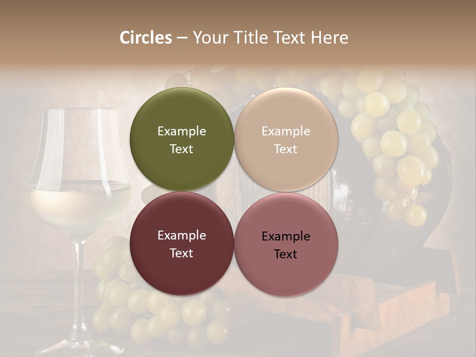 Bianco Fiera Grappolo PowerPoint Template