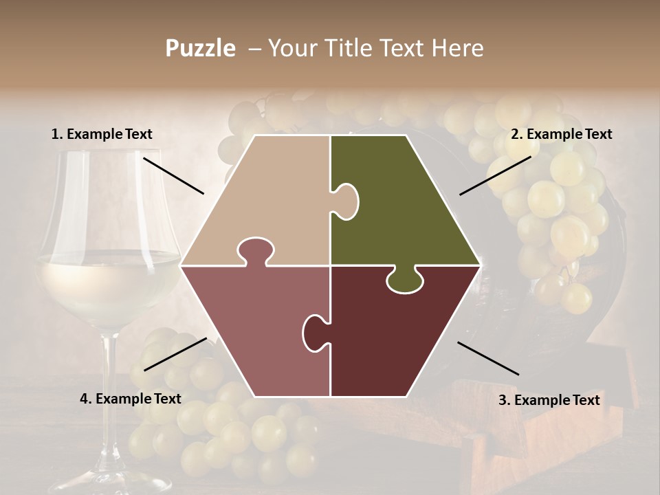 Bianco Fiera Grappolo PowerPoint Template