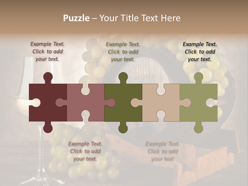 Bianco Fiera Grappolo PowerPoint Template