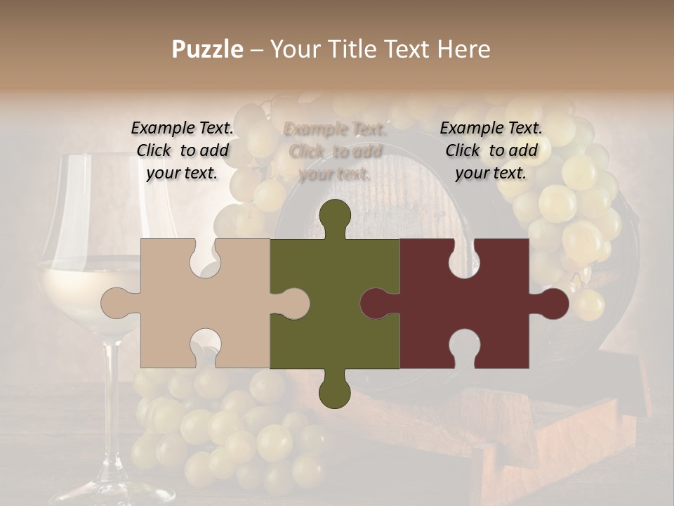 Bianco Fiera Grappolo PowerPoint Template