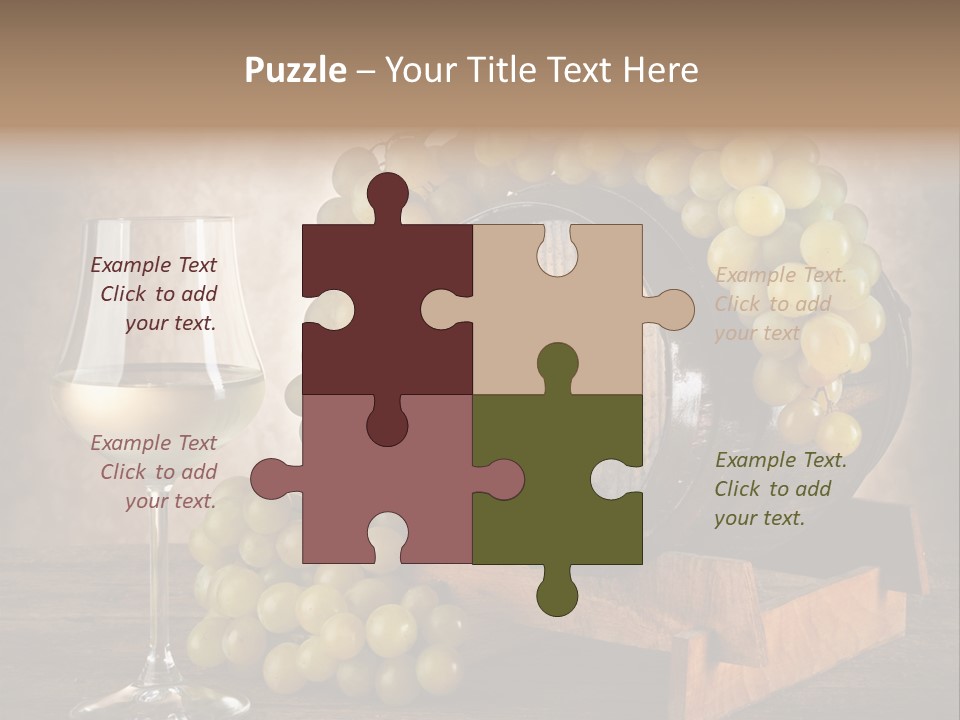 Bianco Fiera Grappolo PowerPoint Template