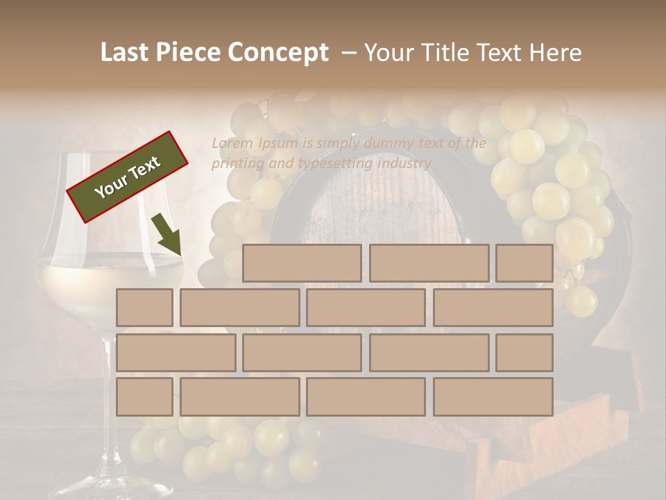 Bianco Fiera Grappolo PowerPoint Template