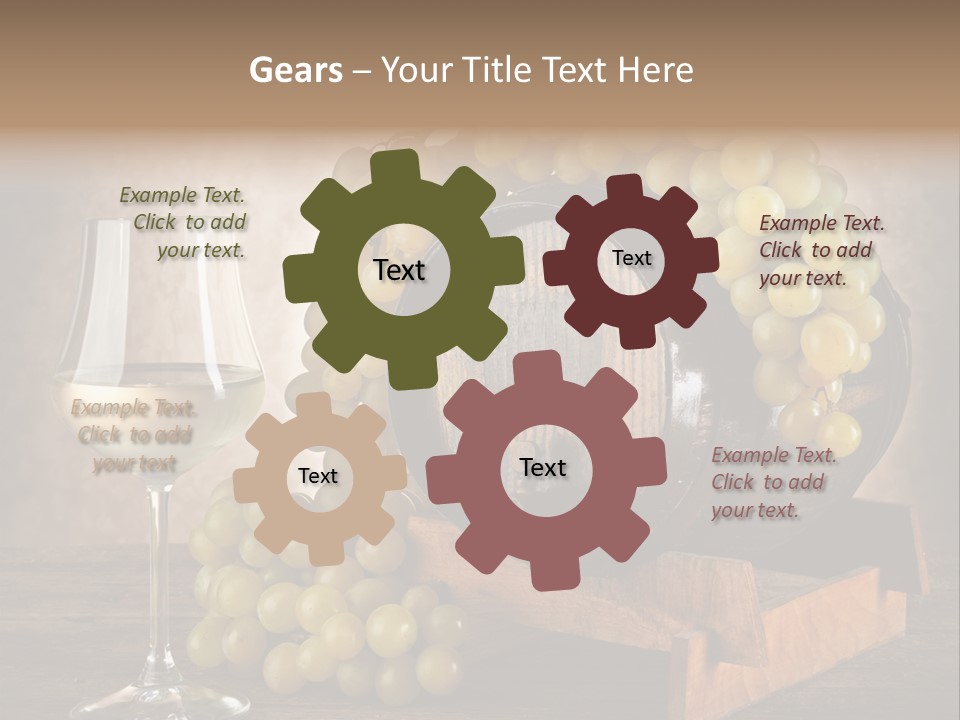 Bianco Fiera Grappolo PowerPoint Template