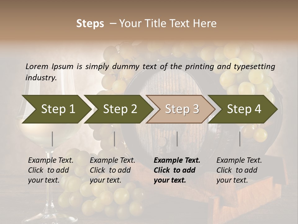 Bianco Fiera Grappolo PowerPoint Template