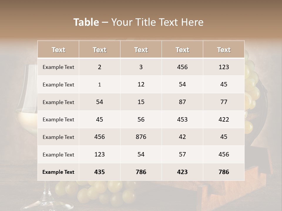 Bianco Fiera Grappolo PowerPoint Template