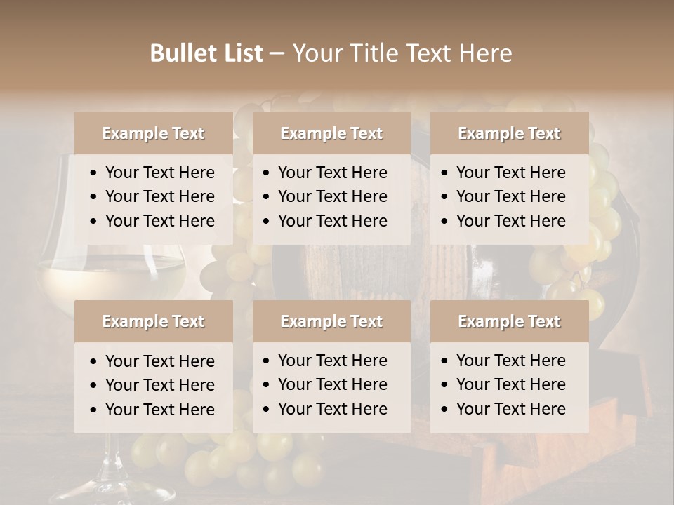 Bianco Fiera Grappolo PowerPoint Template