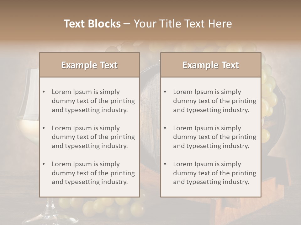 Bianco Fiera Grappolo PowerPoint Template