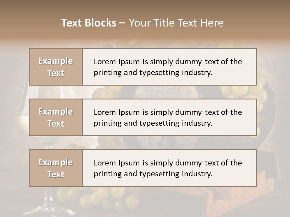 Bianco Fiera Grappolo PowerPoint Template