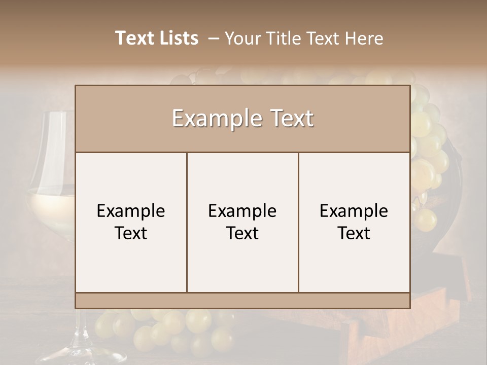 Bianco Fiera Grappolo PowerPoint Template