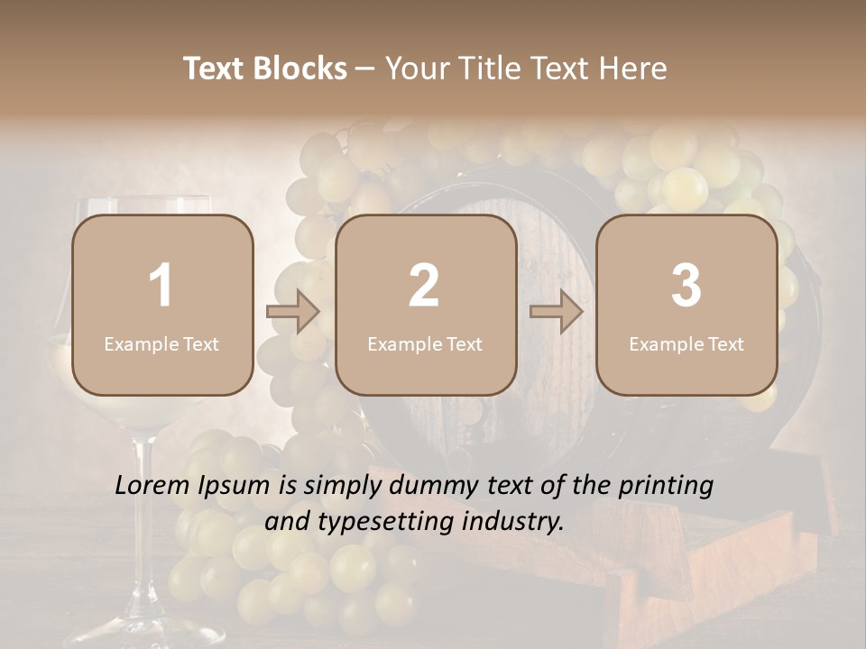 Bianco Fiera Grappolo PowerPoint Template