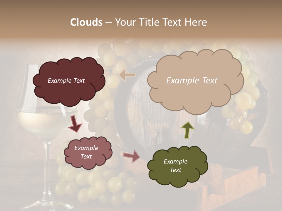 Bianco Fiera Grappolo PowerPoint Template