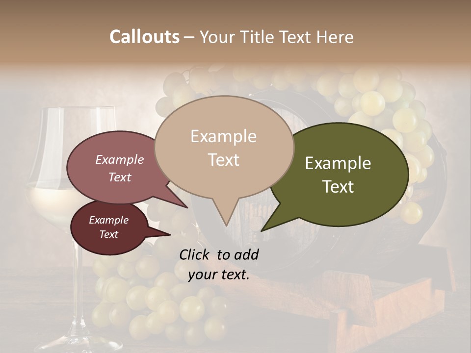 Bianco Fiera Grappolo PowerPoint Template