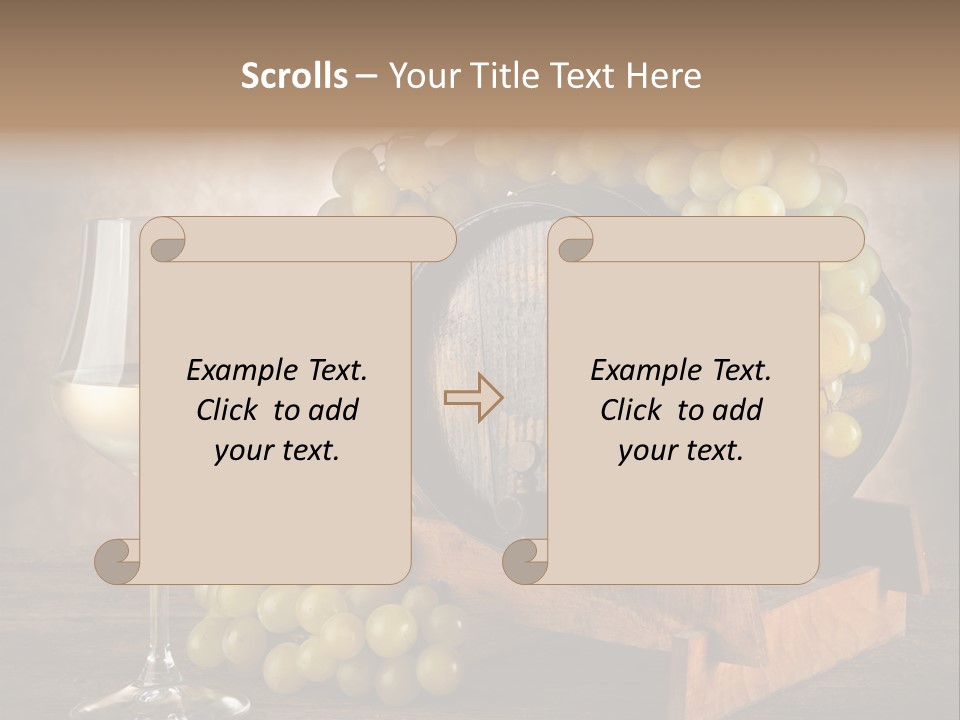 Bianco Fiera Grappolo PowerPoint Template