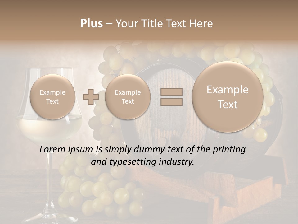 Bianco Fiera Grappolo PowerPoint Template