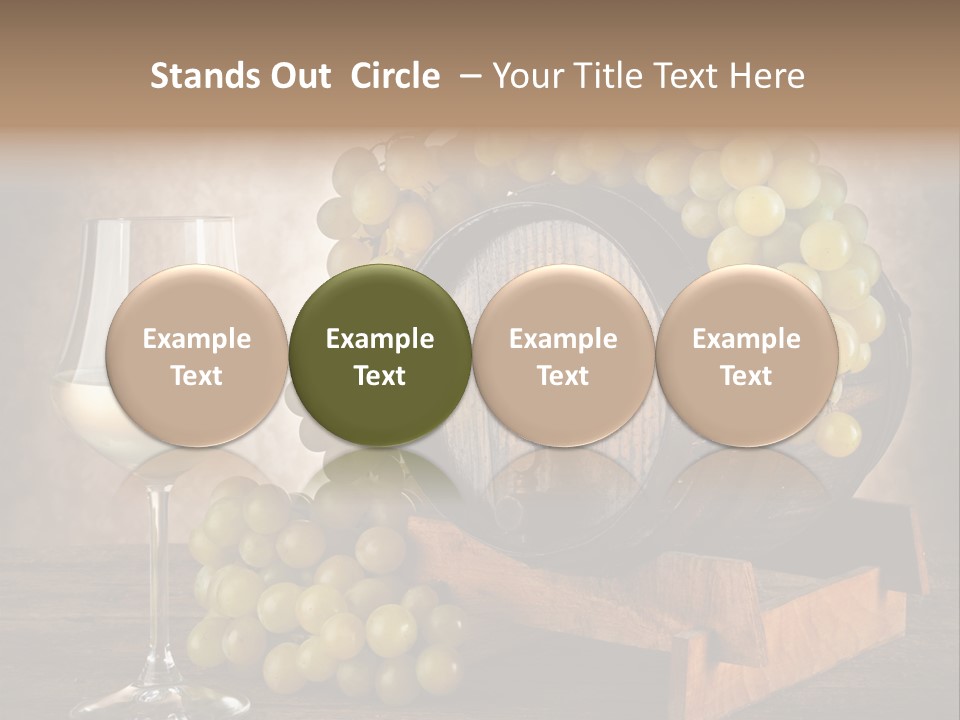 Bianco Fiera Grappolo PowerPoint Template