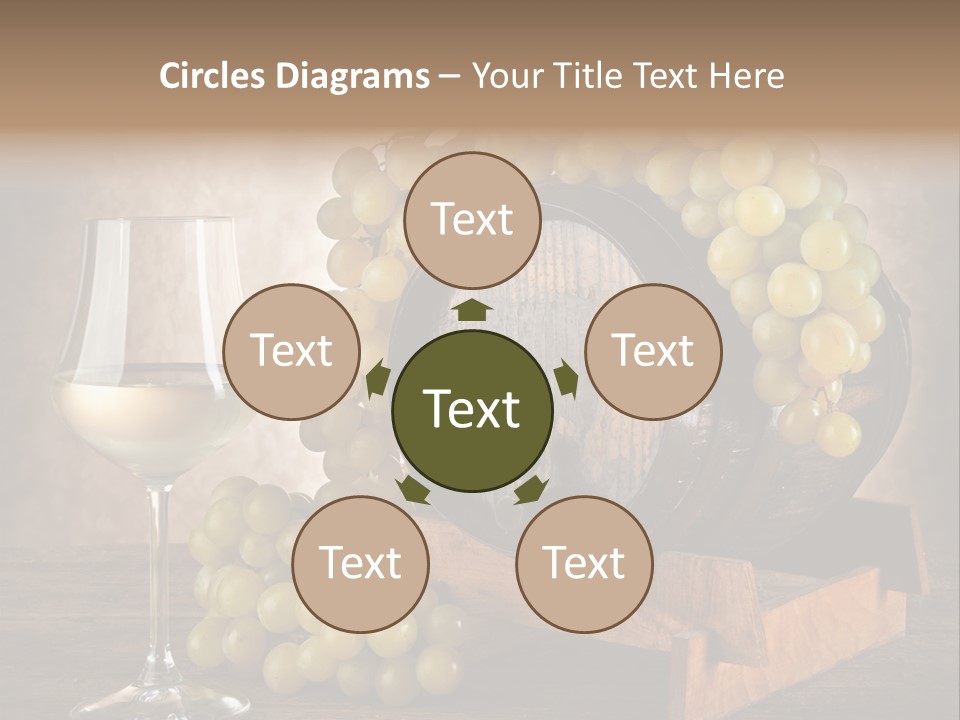 Bianco Fiera Grappolo PowerPoint Template