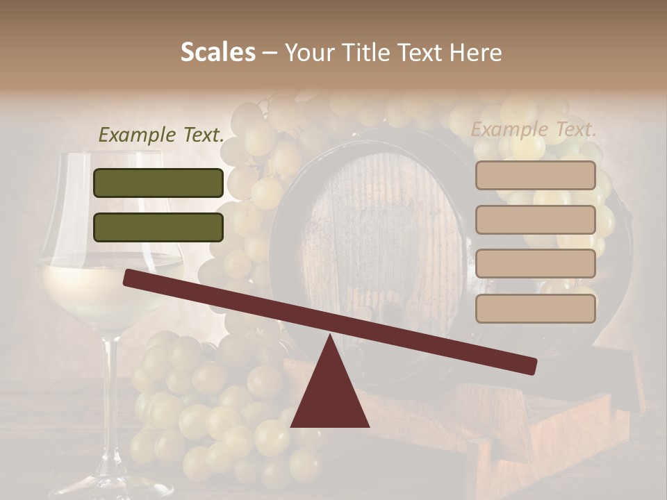 Bianco Fiera Grappolo PowerPoint Template
