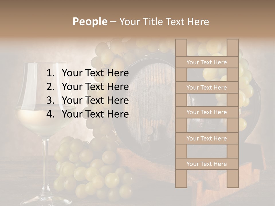 Bianco Fiera Grappolo PowerPoint Template