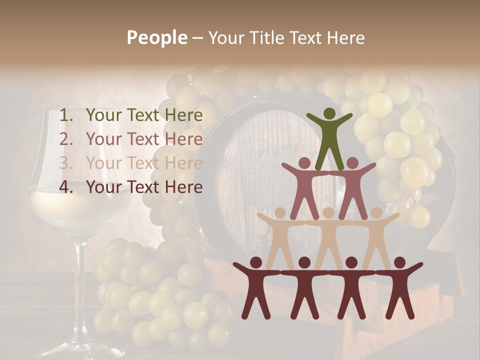 Bianco Fiera Grappolo PowerPoint Template