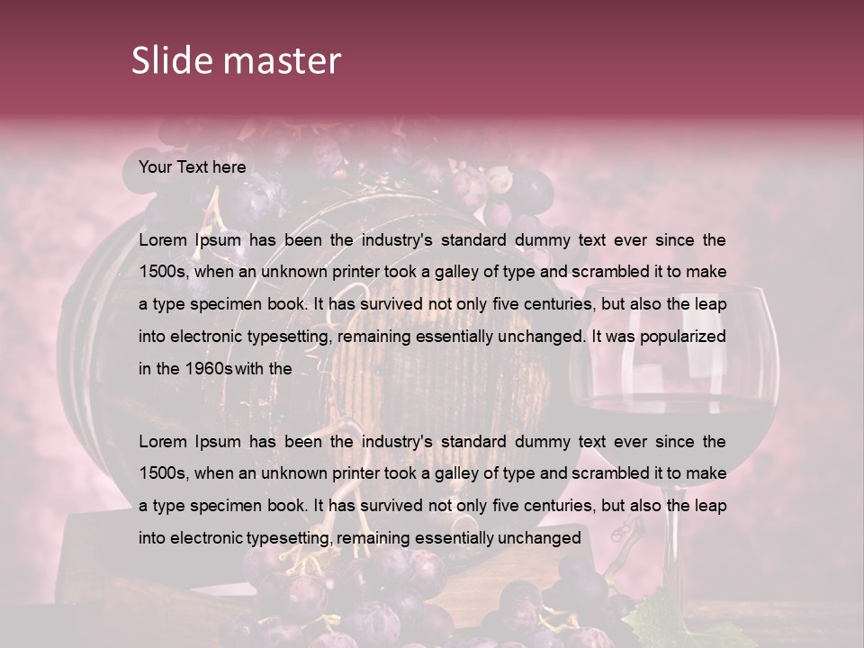 Landscape Still Life Group Of Objects PowerPoint Template