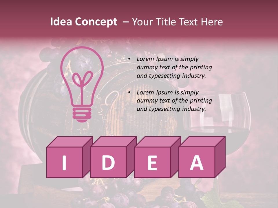 Landscape Still Life Group Of Objects PowerPoint Template