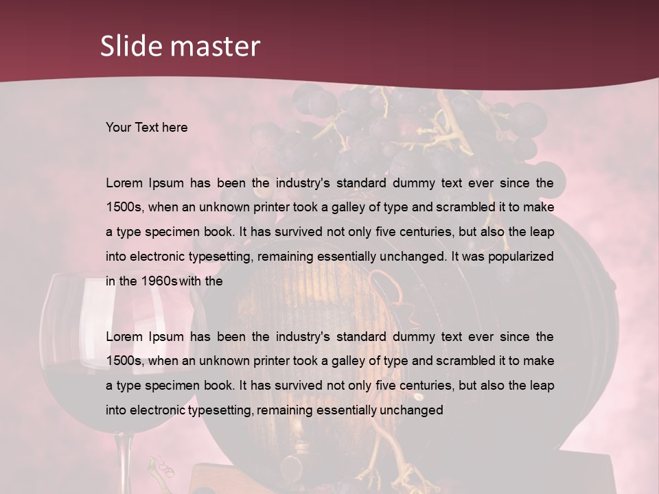 Degustazione Quercia Sommelier PowerPoint Template