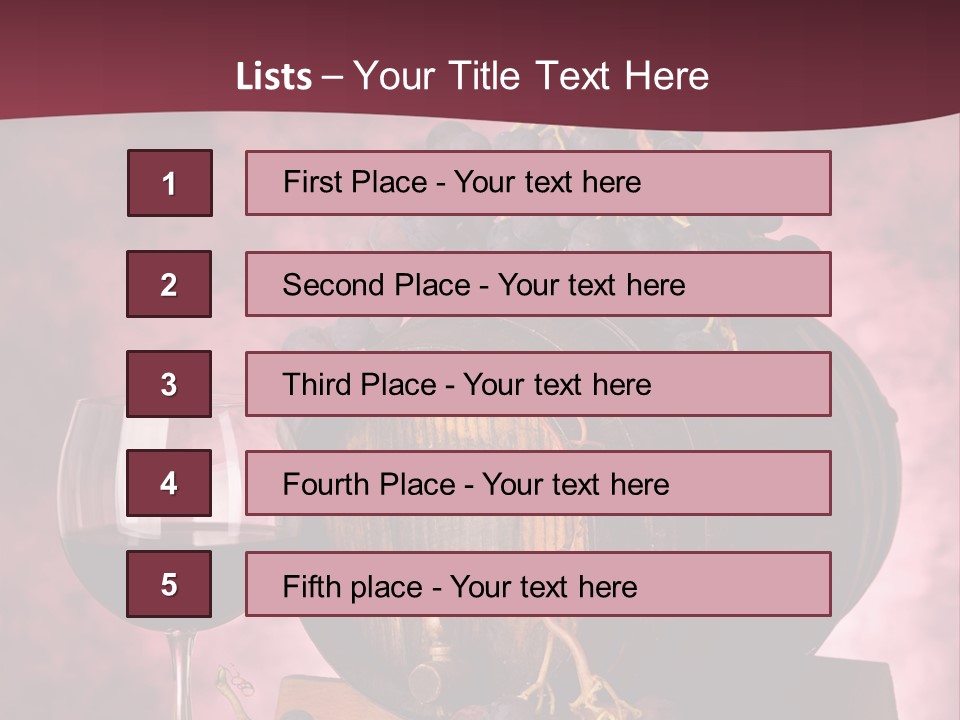 Degustazione Quercia Sommelier PowerPoint Template