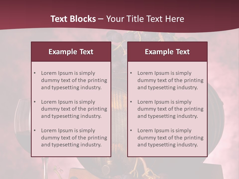 Degustazione Quercia Sommelier PowerPoint Template