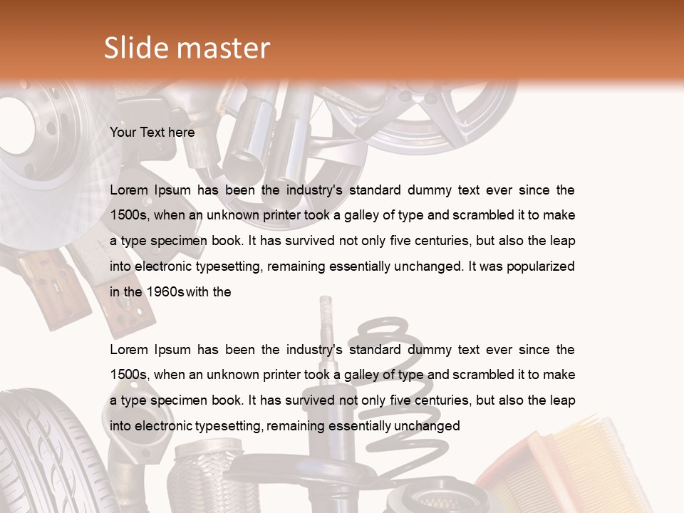 Tuning Blacharnia Opony PowerPoint Template