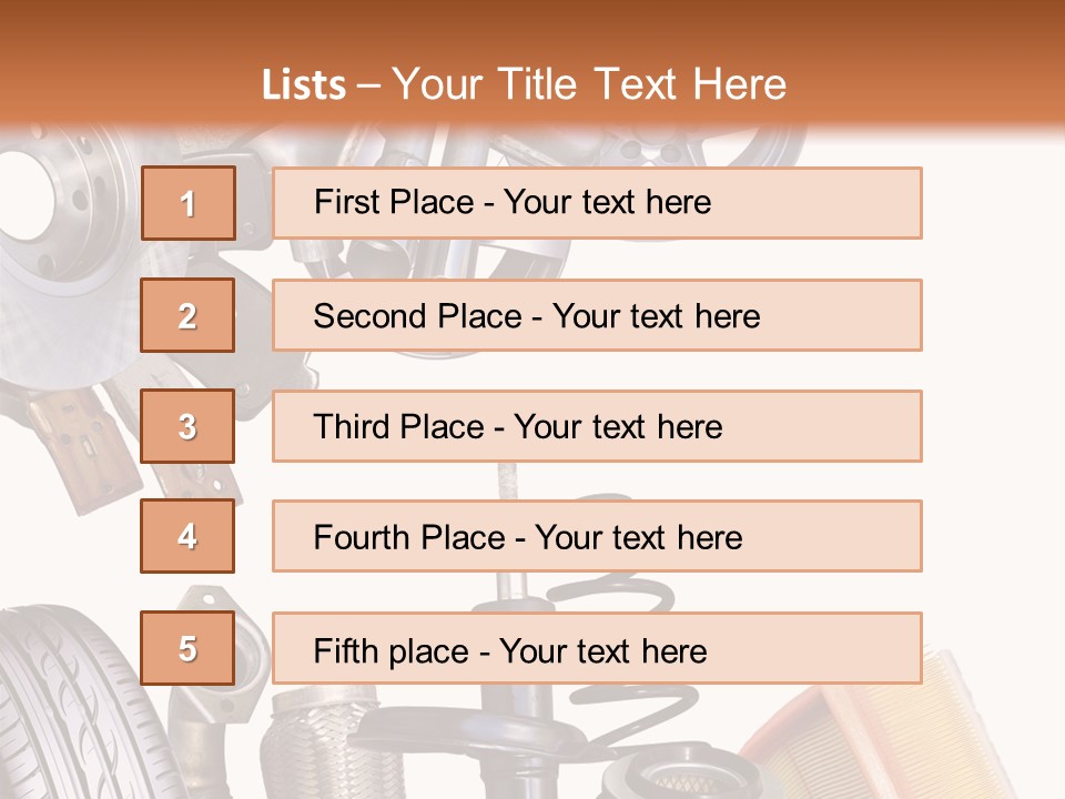 Tuning Blacharnia Opony PowerPoint Template