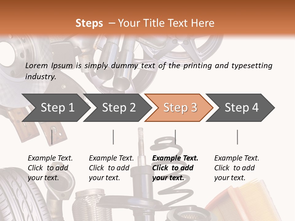 Tuning Blacharnia Opony PowerPoint Template
