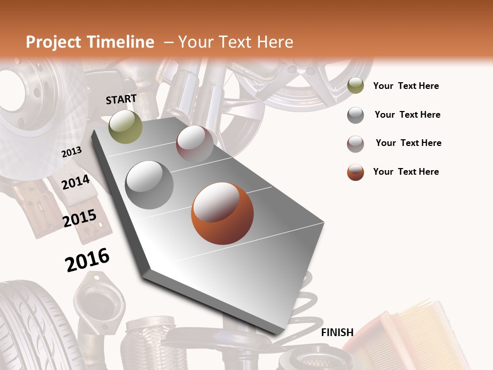 Tuning Blacharnia Opony PowerPoint Template
