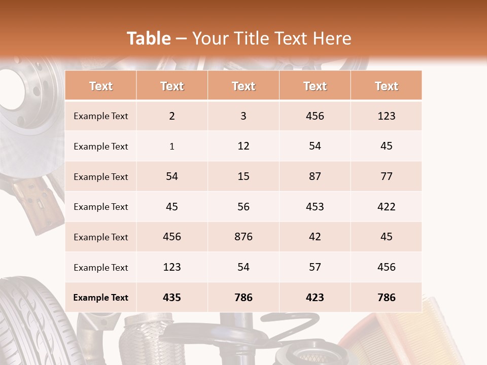 Tuning Blacharnia Opony PowerPoint Template