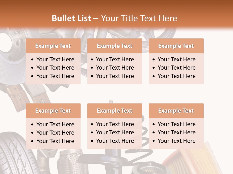 Tuning Blacharnia Opony PowerPoint Template