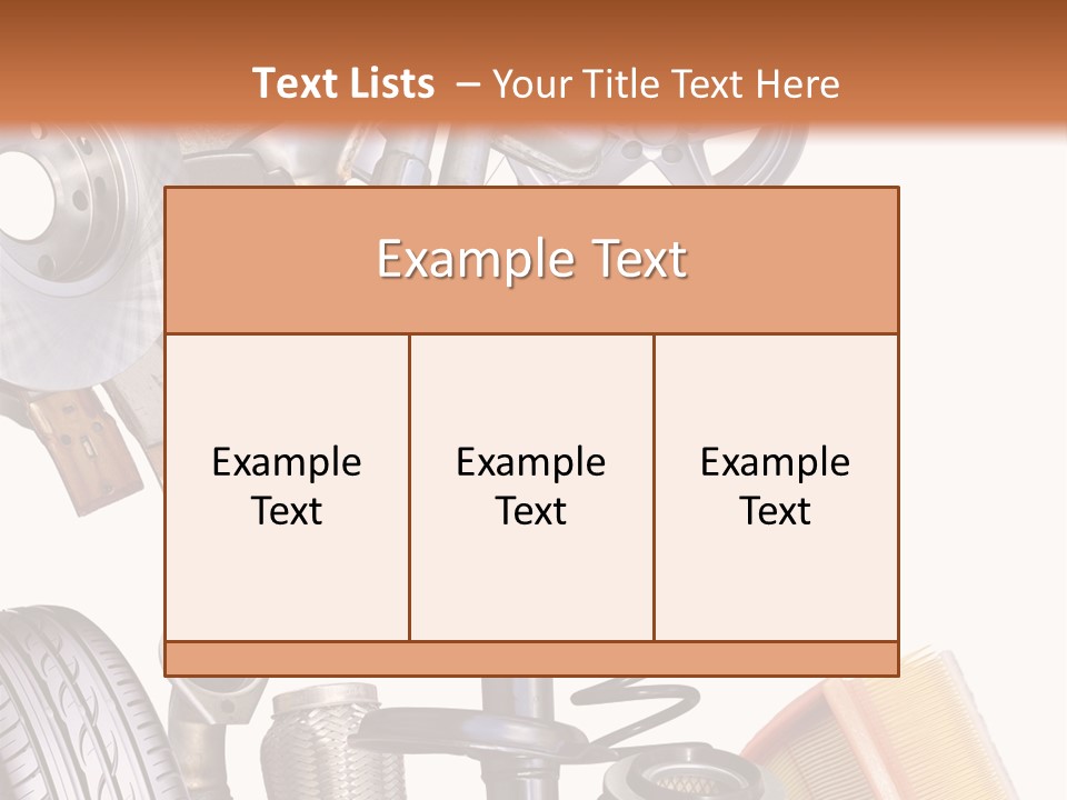 Tuning Blacharnia Opony PowerPoint Template