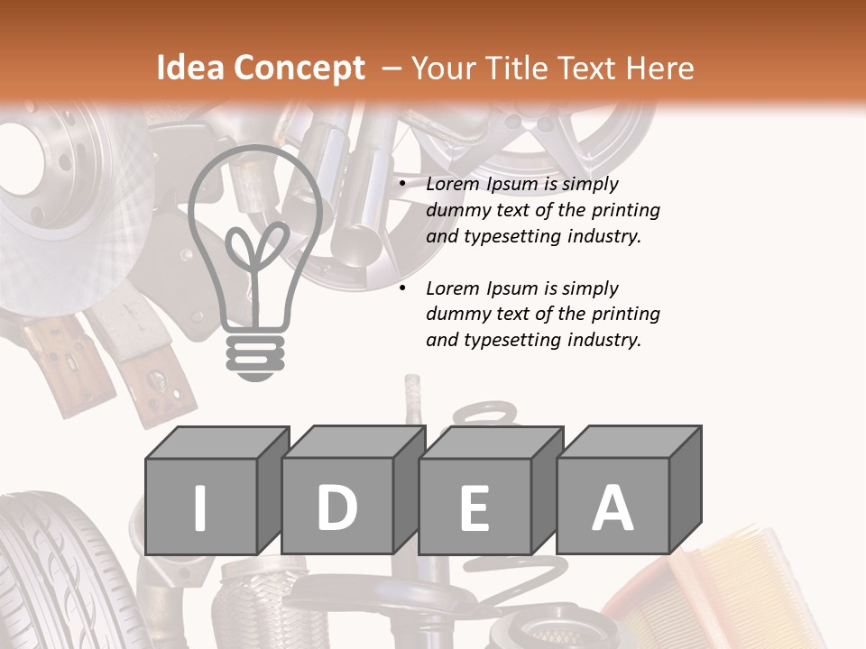 Tuning Blacharnia Opony PowerPoint Template