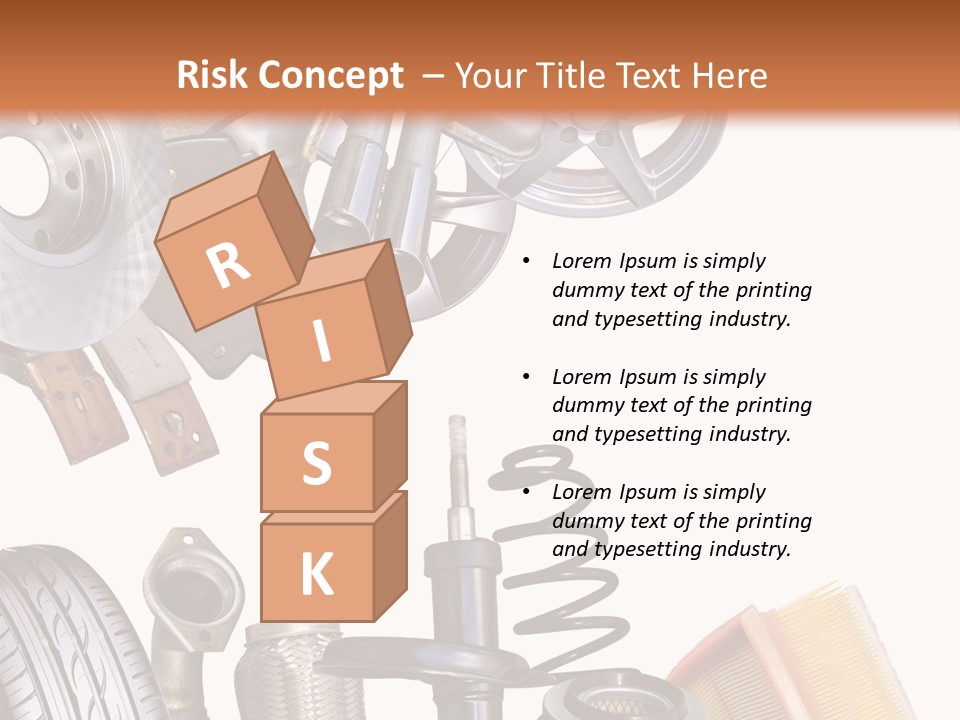 Tuning Blacharnia Opony PowerPoint Template