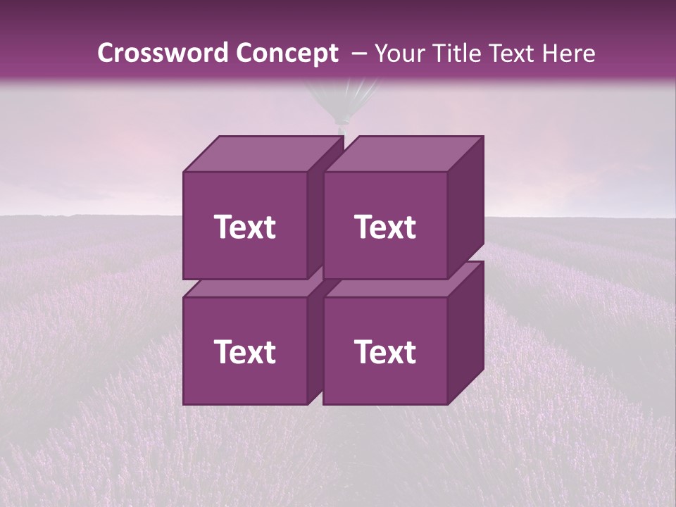 Vibrant Flying Hot Air Balloon PowerPoint Template