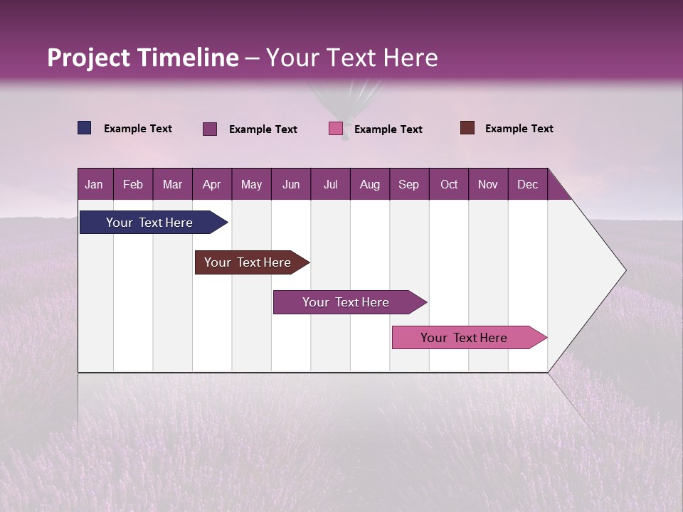 Vibrant Flying Hot Air Balloon PowerPoint Template
