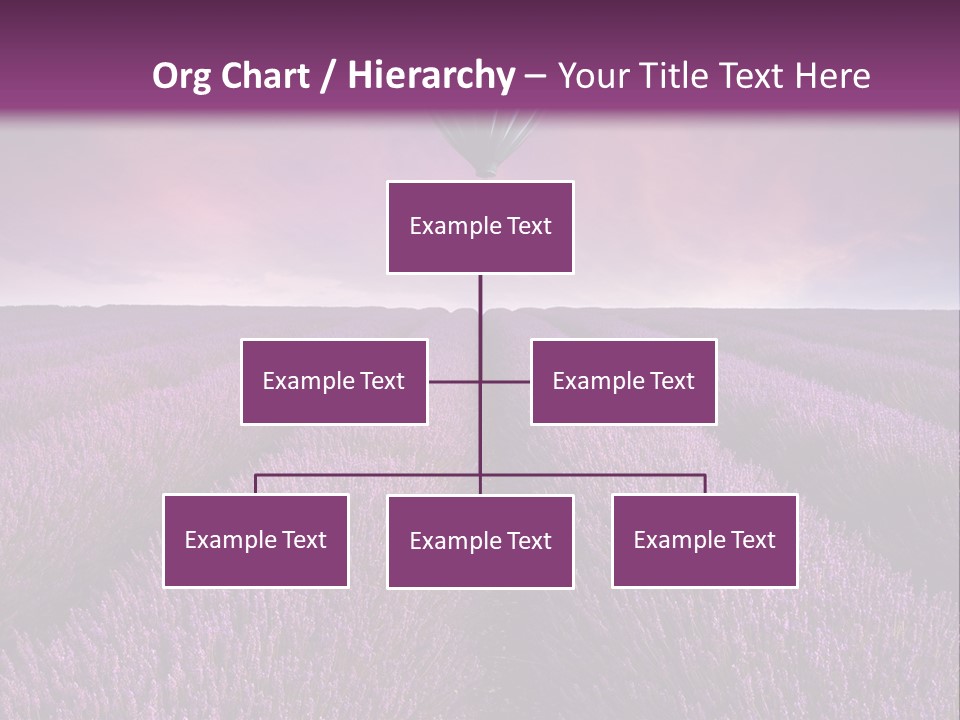 Vibrant Flying Hot Air Balloon PowerPoint Template