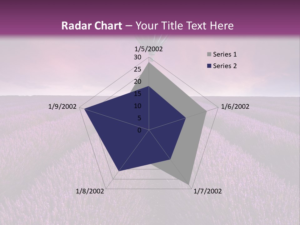 Vibrant Flying Hot Air Balloon PowerPoint Template