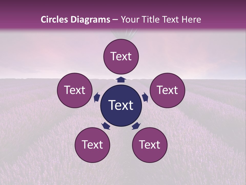 Vibrant Flying Hot Air Balloon PowerPoint Template